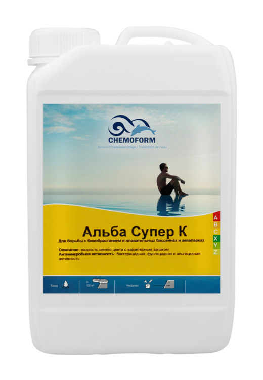 Средство против водорослей Chemoform Альба Cупер К жидкий 3 л, артикул 0610003