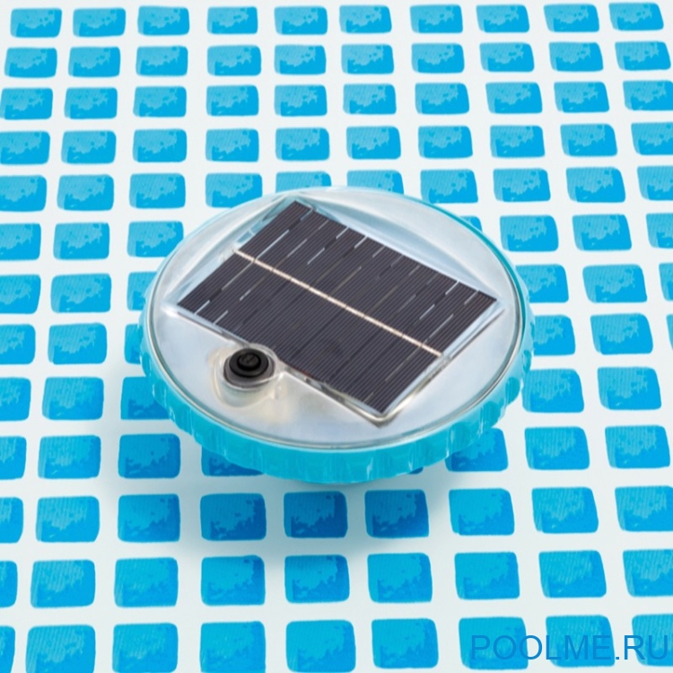 Плавающая светодиодная подсветка Intex на солнечной батарее, артикул 28695