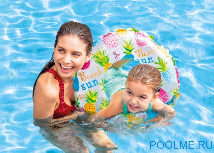 Надувной круг INTEX 61 см "Ананас", артикул 59241-P Надувной круг INTEX 61 см "Ананас", артикул 59241-P