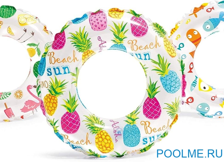 Надувной круг INTEX 61 см "Ананас", артикул 59241-P Надувной круг INTEX 61 см "Ананас", артикул 59241-P