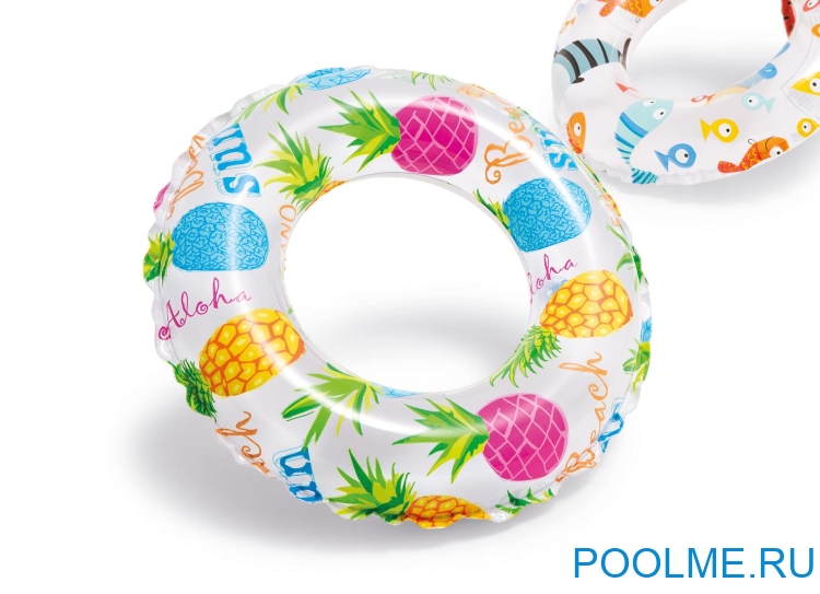 Надувной круг INTEX 61 см "Ананас", артикул 59241-P Надувной круг INTEX 61 см "Ананас", артикул 59241-P