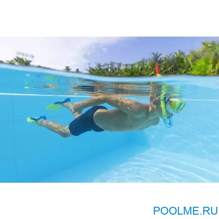 Набор для подводного плавания Bestway Explora Essential для детей от 7 лет зеленые, артикул 25019