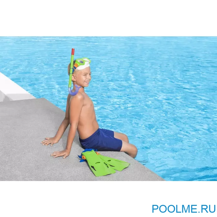 Набор для подводного плавания Bestway Explora Essential для детей от 7 лет зеленые, артикул 25019