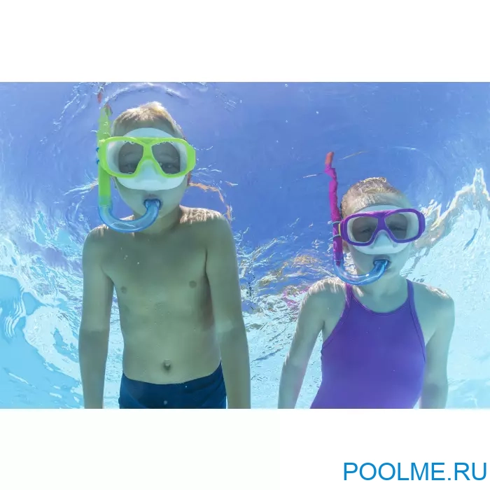 Набор для подводного плавания Bestway Explora Essential для детей от 7 лет зеленые, артикул 25019