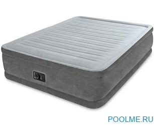 Кровать INTEX надувная 152 x 203 x 33 см, встроенный насос 220V, артикул 67770