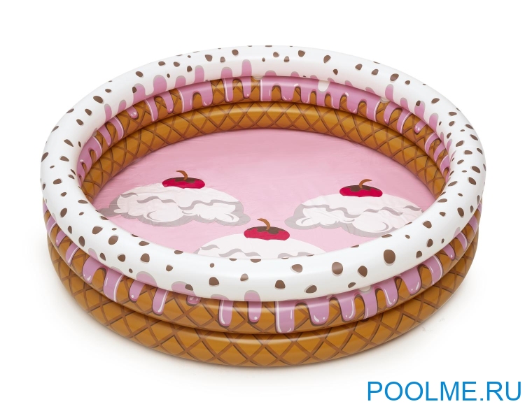 Детский надувной бассейн Bestway "Праздник мороженого" 1.60 x 0.38 м, артикул 51144 Детский надувной бассейн Bestway "Праздник мороженого" 1.60 x 0.38 м, артикул 51144