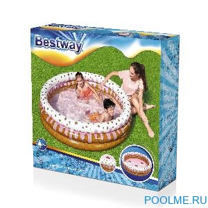 Детский надувной бассейн Bestway "Праздник мороженого" 1.60 x 0.38 м, артикул 51144 Детский надувной бассейн Bestway "Праздник мороженого" 1.60 x 0.38 м, артикул 51144