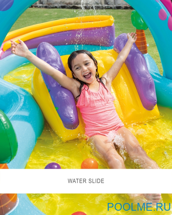 Надувной игровой центр INTEX "Диноленд" 333 x 229 x 112 см, артикул 57135 Надувной игровой центр INTEX "Диноленд" 333 x 229 x 112 см, артикул 57135