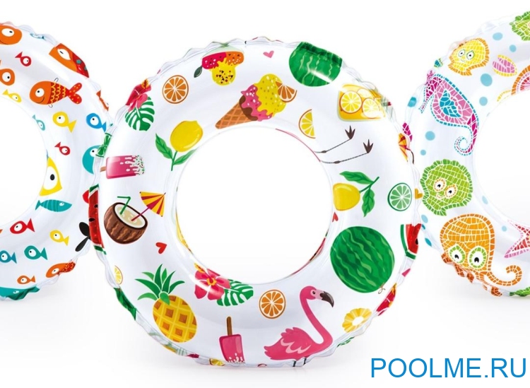 Надувной круг INTEX 61 см "Фламинго", артикул 59241-C Надувной круг INTEX 61 см "Фламинго", артикул 59241-C