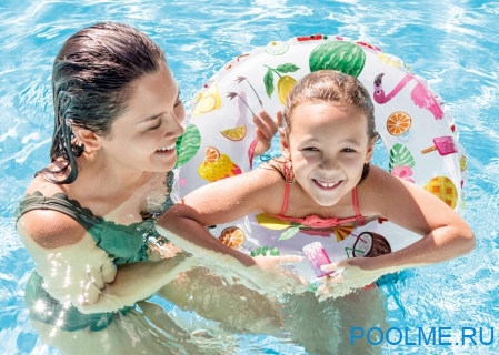 Надувной круг INTEX 61 см &quot;Фламинго&quot;, артикул 59241-C Надувной круг INTEX 61 см "Фламинго", артикул 59241-C