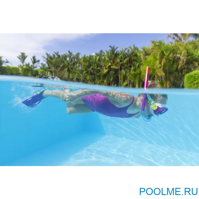 Набор для подводного плавания Bestway Explora Essential для детей от 7 лет фиолетовые, артикул 25019