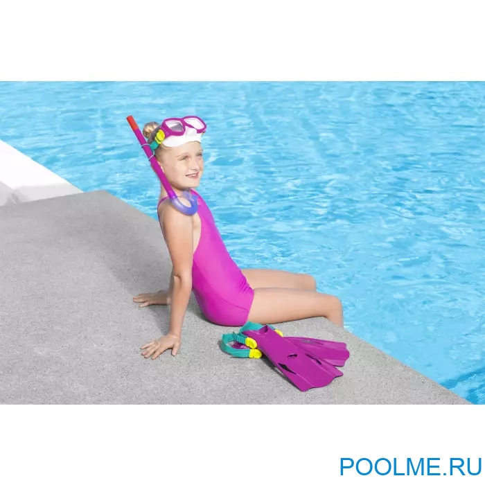 Набор для подводного плавания Bestway Explora Essential для детей от 7 лет фиолетовые, артикул 25019