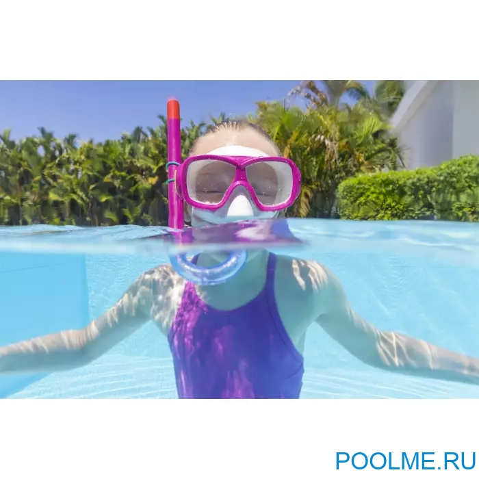 Набор для подводного плавания Bestway Explora Essential для детей от 7 лет фиолетовые, артикул 25019