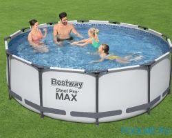 Каркасный бассейн Bestway 56418, размер 3.66 x 1 м Каркасный бассейн Bestway 56418, размер 3.66 x 1 м