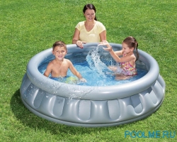 Детский надувной бассейн Bestway &quot;Космический корабль&quot; 1.52 x 0.43 см, артикул 51080 Детский надувной бассейн Bestway "Космический корабль" 1.52 x 0.43 см, артикул 51080