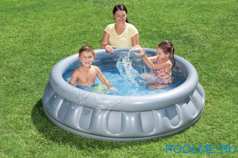 Детский надувной бассейн Bestway "Космический корабль" 1.52 x 0.43 см, артикул 51080 Детский надувной бассейн Bestway "Космический корабль" 1.52 x 0.43 см, артикул 51080