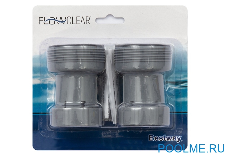 Комплект переходников Bestway для шлангов 32-38 мм (2 шт), артикул 58236 Комплект переходников Bestway для шлангов 32-38 мм (2 шт), артикул 58236