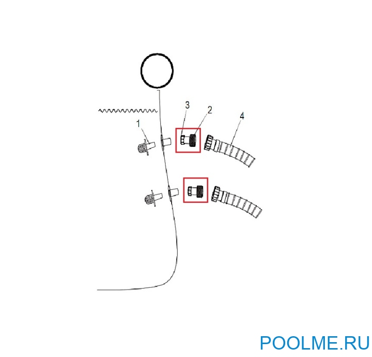 Комплект переходников Bestway для шлангов 32-38 мм (2 шт), артикул 58236 Комплект переходников Bestway для шлангов 32-38 мм (2 шт), артикул 58236