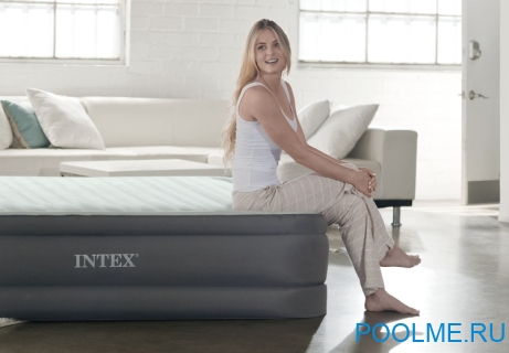 Кровать INTEX надувная Premaire Elevated 152 x 203 x 46 см, встроенный насос 220V, артикул 64906 Кровать INTEX надувная Premaire Elevated 152 x 203 x 46 см, встроенный насос 220V, артикул 64906