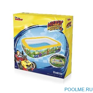 Детский надувной бассейн Bestway «Микки-Маус» 2.62 x 1.75 x 0.51 м, артикул 91008 Детский надувной бассейн Bestway «Микки-Маус» 2.62 x 1.75 x 0.51 м, артикул 91008