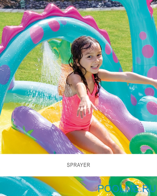 Надувной игровой центр INTEX "Диноленд" 333 x 229 x 112 см, артикул 57135 Надувной игровой центр INTEX "Диноленд" 333 x 229 x 112 см, артикул 57135