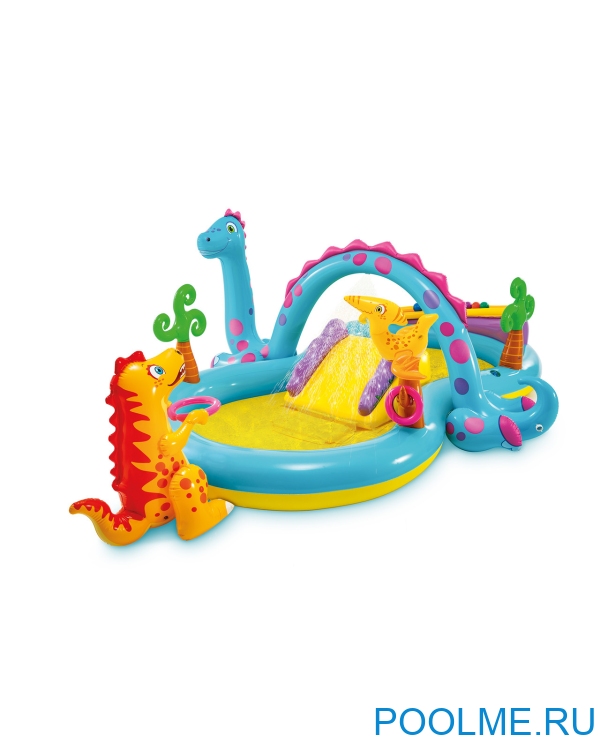 Надувной игровой центр INTEX "Диноленд" 333 x 229 x 112 см, артикул 57135 Надувной игровой центр INTEX "Диноленд" 333 x 229 x 112 см, артикул 57135