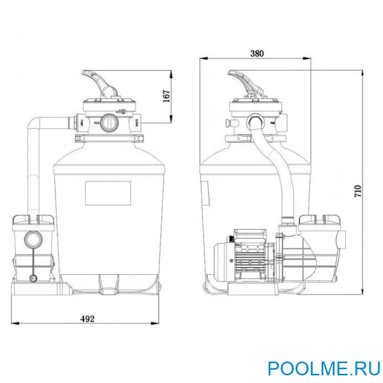 Песочный фильтр MAGIC POOL - 6350 л/ч
