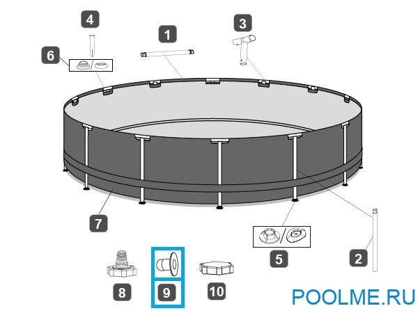Резиновая заглушка Bestway 32 мм для резиновых и каркасных бассейнов, артикул P6C1418ASS19 Резиновая заглушка Bestway 32 мм для резиновых и каркасных бассейнов, артикул P6C1418ASS19