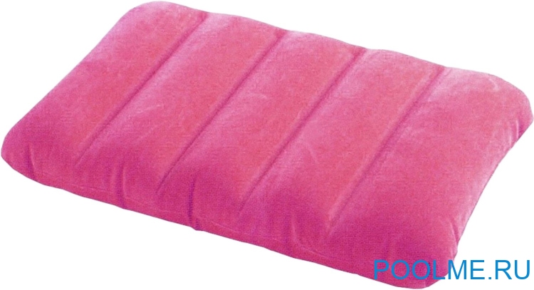 Надувная подушка INTEX 43 x 28 x 9 см, розовая, артикул 68676-P