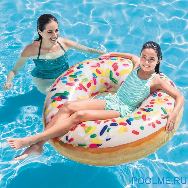 Надувной круг INTEX "Пончик глазурь" 114 см, артикул 56263 Надувной круг INTEX "Пончик глазурь" 114 см, артикул 56263
