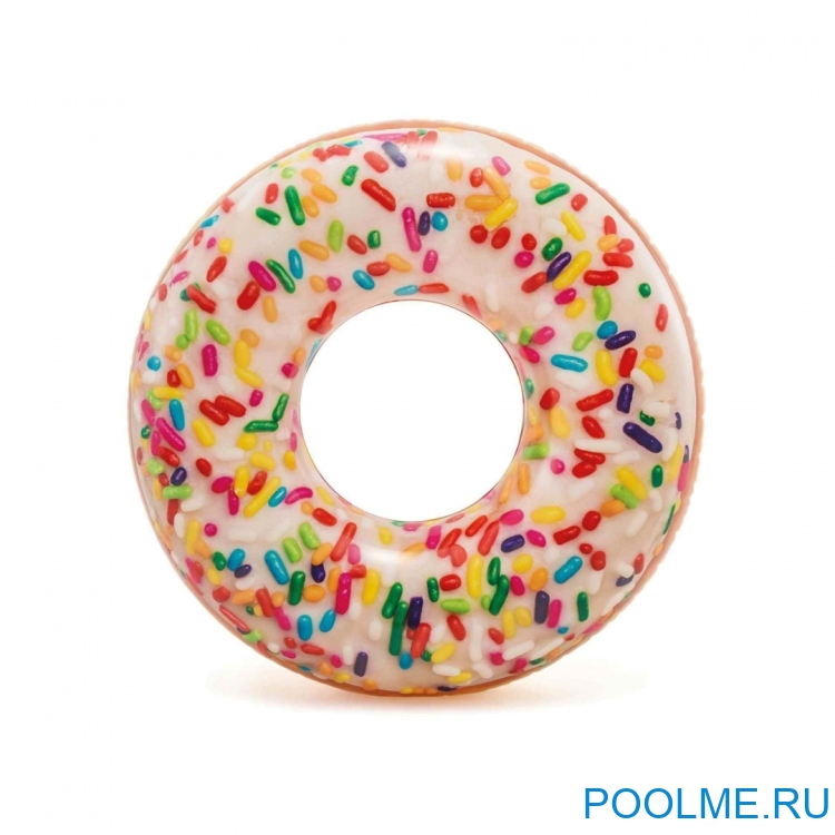 Надувной круг INTEX "Пончик глазурь" 114 см, артикул 56263 Надувной круг INTEX "Пончик глазурь" 114 см, артикул 56263