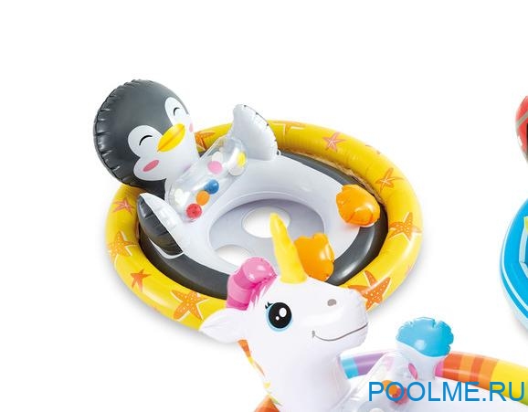 Надувной круг INTEX See-Me-Sit Rider Пингвин 76 x 58 см, артикул 59570-Р