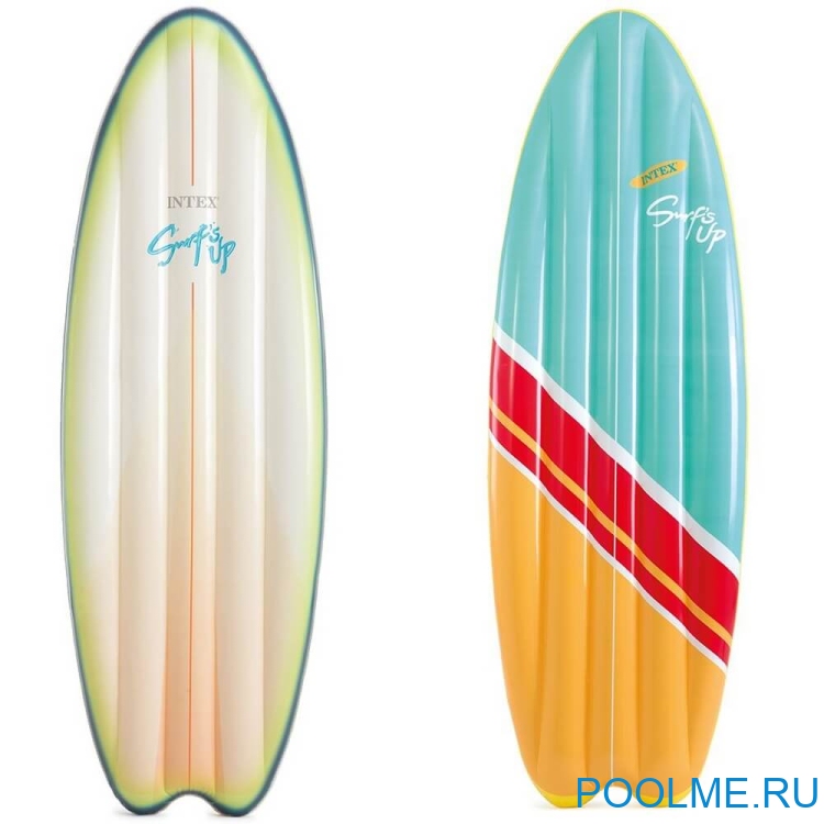 Матрас INTEX "Сёрфинг" полосатый 178 x 69 см, артикул 58152-P Матрас INTEX "Сёрфинг" полосатый 178 x 69 см, артикул 58152-P