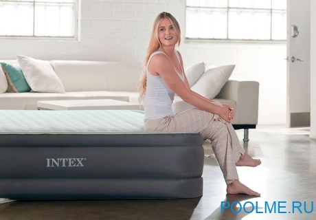 Кровать INTEX надувная 99 x 191 x 46 см, встроенный насос 220V, артикул 64902 Кровать INTEX надувная 99 x 191 x 46 см, встроенный насос 220V, артикул 64902