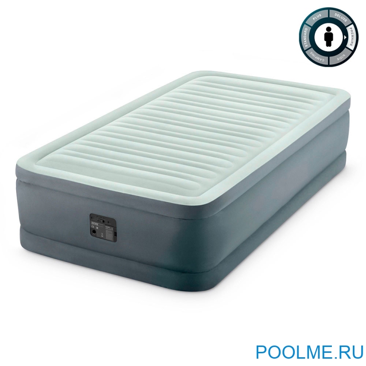 Кровать INTEX надувная 99 x 191 x 46 см, встроенный насос 220V, артикул 64902