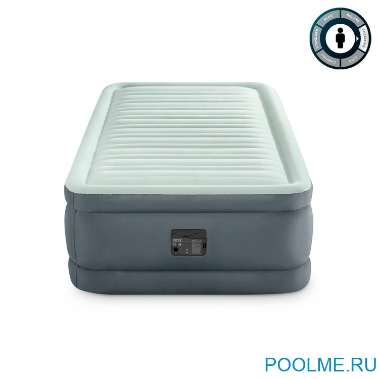 Кровать INTEX надувная 99 x 191 x 46 см, встроенный насос 220V, артикул 64902