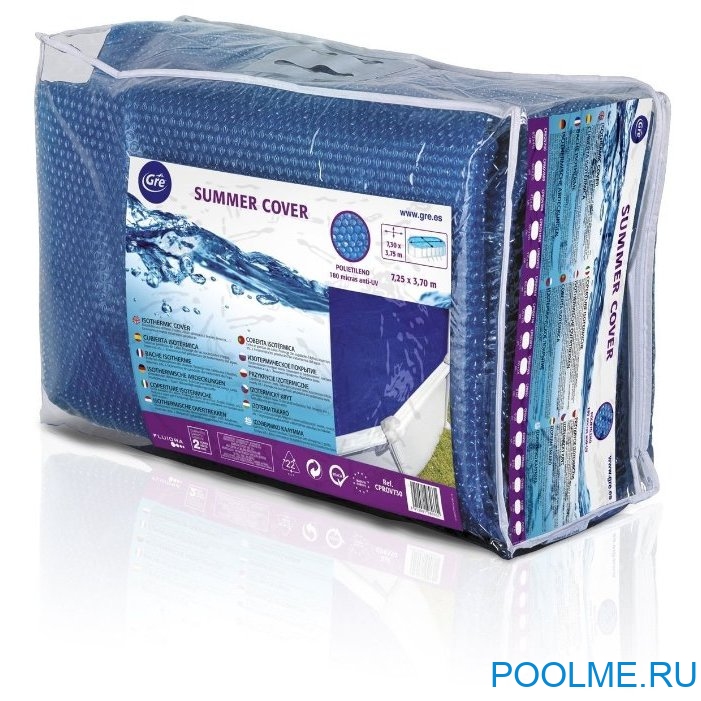 Пузырьковое (теплосберегающее) покрывало GRE для бассейна 8.1 x 4.7 м, артикул CPROV810