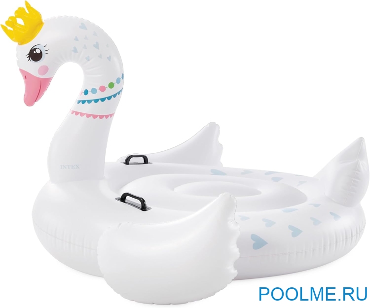Надувной плот для плавания INTEX "Королевский лебедь", 142 x 137 x 99 см, артикул 57562 Надувной плот для плавания INTEX "Королевский лебедь", 142 x 137 x 99 см, артикул 57562