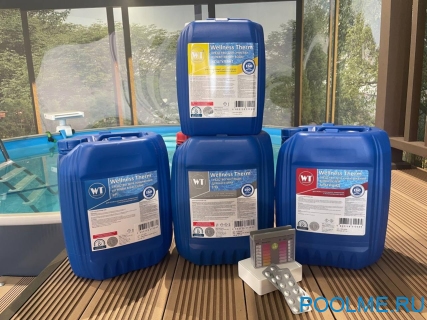 Набор химии для бассейнов Wellness Therm №4, артикул 54889