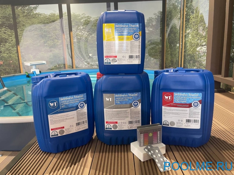 Набор химии для бассейнов Wellness Therm №4, артикул 54889
