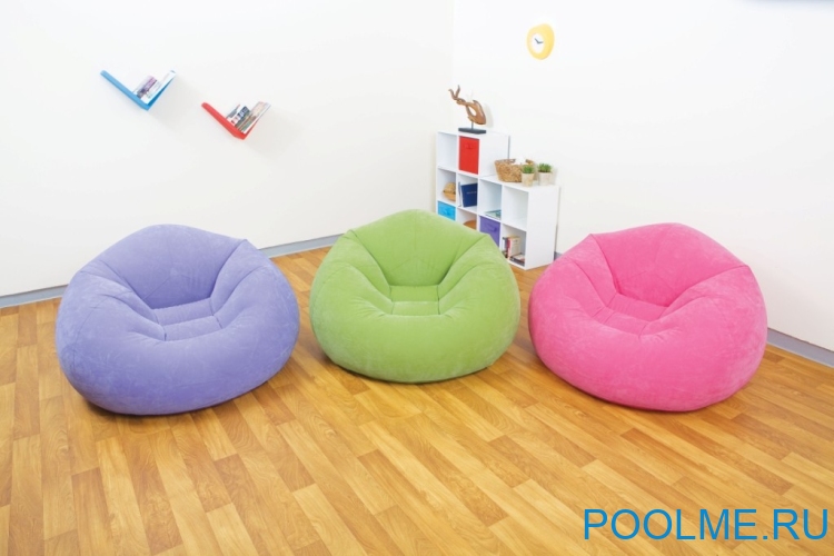 Надувное кресло INTEX 107 x 104 x 69 см, зелёный, артикул 68569-G Надувное кресло INTEX 107 x 104 x 69 см, зелёный, артикул 68569-G