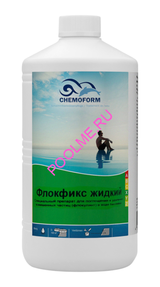 Средство против мутности воды Chemoform Флокфикс жидкий 1 л, артикул 901001