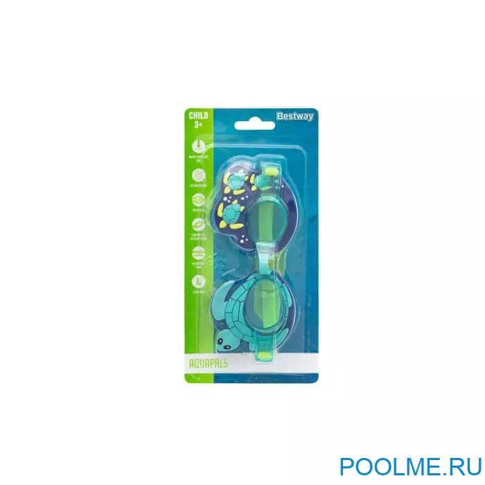Очки для плавания Bestway "черепаха" ; артикул 21080-T