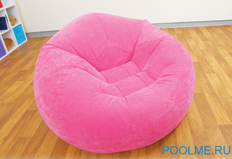 Надувное кресло INTEX 107 x 104 x 69 см, розовый, артикул 68569-P