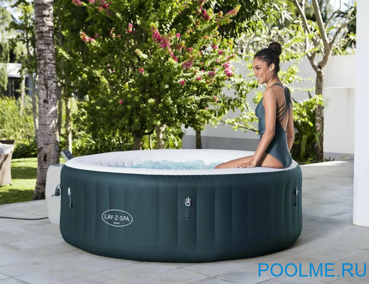 Джакузи Bestway 6001D, внешний размер: 196 x 66 см - 6 мест