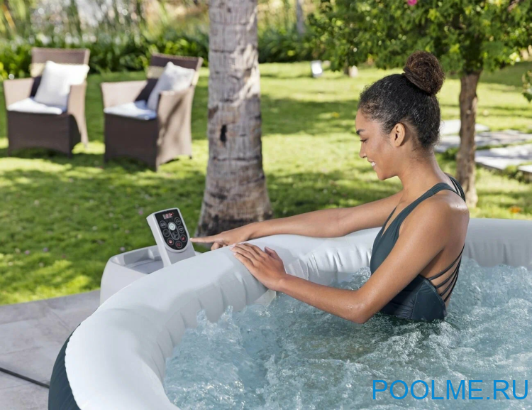 Джакузи Bestway 6001D, внешний размер: 196 x 66 см - 6 мест