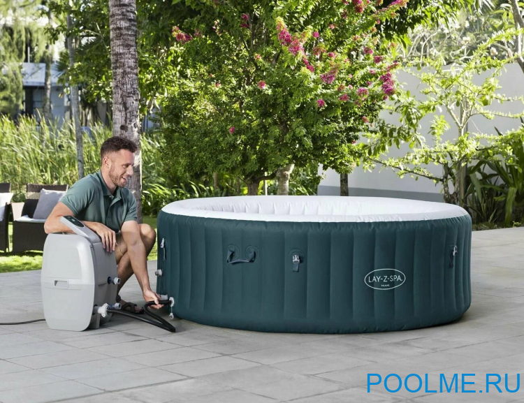 Джакузи Bestway 6001D, внешний размер: 196 x 66 см - 6 мест