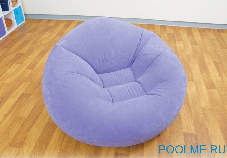 Надувное кресло INTEX 107 x 104 x 69 см, сиреневый, артикул 68569-L