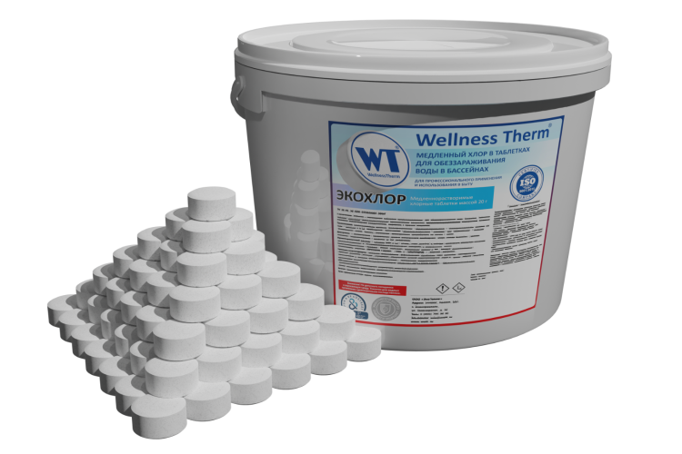 ЭКОХЛОР таблетки 20 г «Wellness Therm» 5 кг, артикул 877451