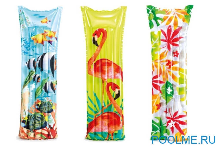Матрас INTEX Гавайи &quot;Фламинго&quot; 183 x 69 см, артикул 59720-F